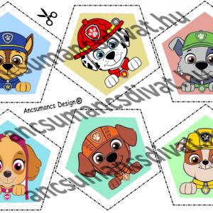 Pentagon Ball Babalabda készítő digitális nyomtatású sablon - Paw