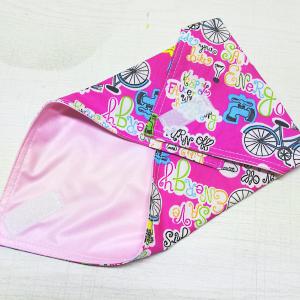 Sandwich wrap! Zero Waste textilszalvéta újraszalvéta - pink biciklis