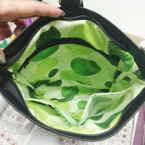 Színes négyszögek 3in1 textilbőr hátizsák oldaltáska