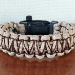 Taktikai túlélő paracord karkötő 3 funkciós csattal COBRA X-STITCH BEN GRIMM (csuklóméret: 19-20cm)
