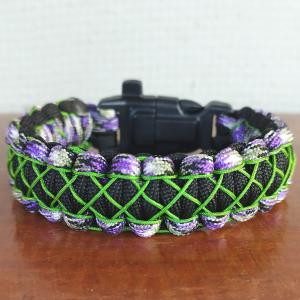 Taktikai túlélő paracord karkötő 3 funkciós csattal COBRA X-STITCH JOKER (csuklóméret: 20-21cm)