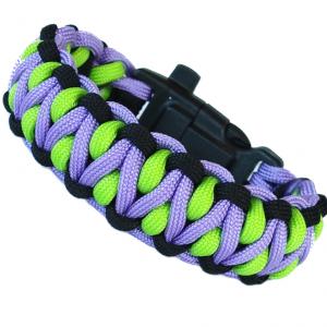 Taktikai túlélő paracord karkötő 3 funkciós csattal DRAGON EYE  JOKER (csuklóméret 19-20cm)