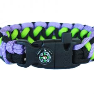 Taktikai túlélő paracord karkötő 3 funkciós csattal DRAGON EYE  JOKER (csuklóméret 19-20cm)