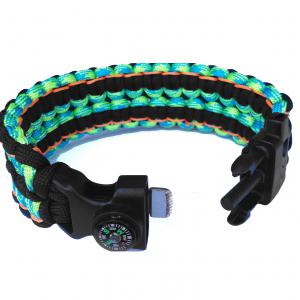 Taktikai túlélő paracord karkötő 3 funkciós csattal WIDE COBRA MINE (csuklóméret 20-21cm)