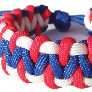 Tricolor CAGED SOLOMON kétoldalas férfi paracord karkötő United States