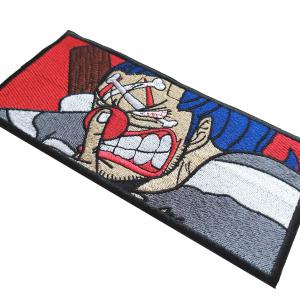 Vasalható varrható hímzett nagy felvarró Captain Buggy , Buggy kapitány 18x8,5cm