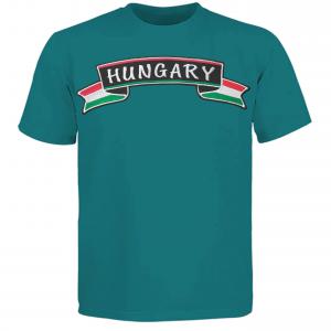 Vasalható varrható hímzett nagy felvarró hátfelvarró  HUNGARY szalag 26x8cm