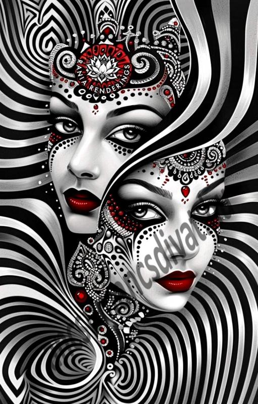 Fantasy 001 nyomtatott textilpanel választható méretben