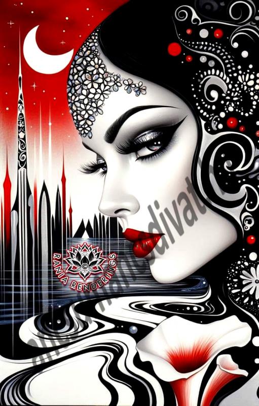 Fantasy 002 nyomtatott textilpanel választható méretben