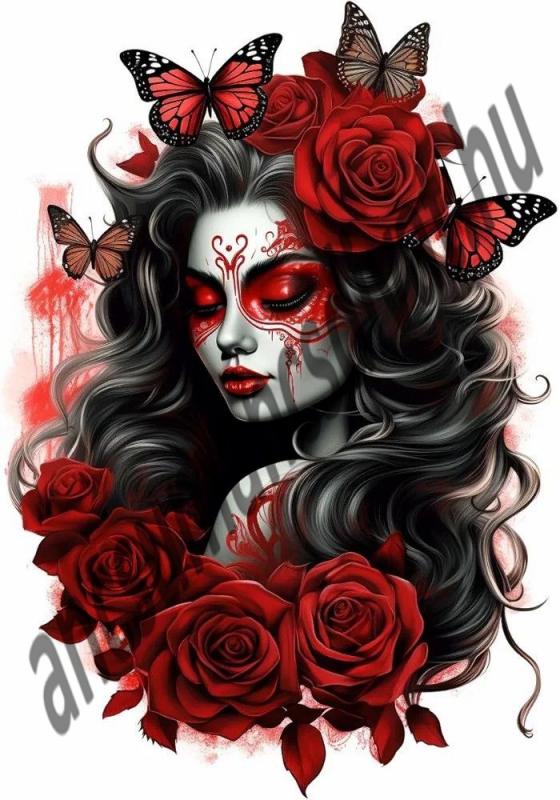 Fantasy girl 005 nyomtatott textilpanel választható méretben