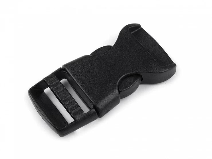 Fekete hevedercsat  (tuk csat) 15mm