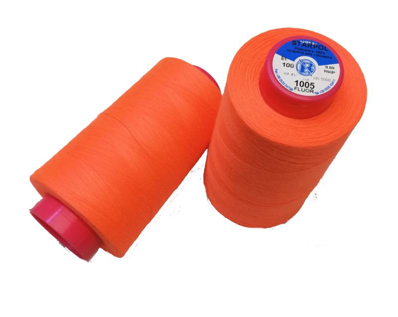 Fluoreszkáló neon narancs varrócérna 5000 méter