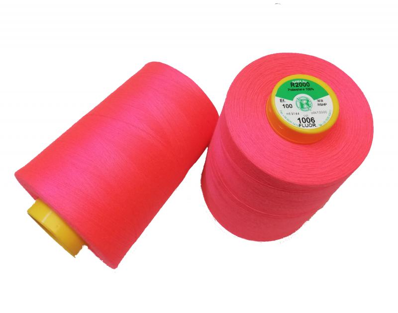 Fluoreszkáló neon pink varrócérna 10000yard (9000méter)