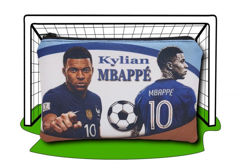 Focis cipzáras tartó fiúknak 18x12cm - MBAPPÉ