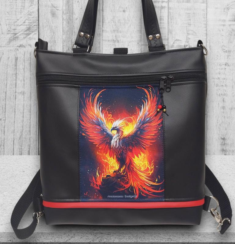 Főnixmadár 4in1 nagy csini nagypaneles kis kézifüles univerzális táska hátizsák