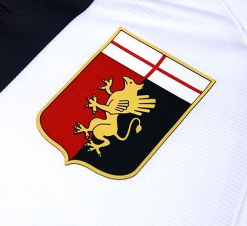 Genoa C.F.C. Vasalható varrható hímzett felvarró folt 8x6cm