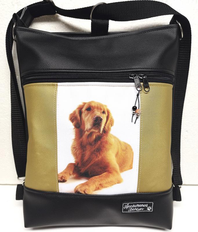 Golden Retriever kutyás 3in1 hátizsák univerzális táska