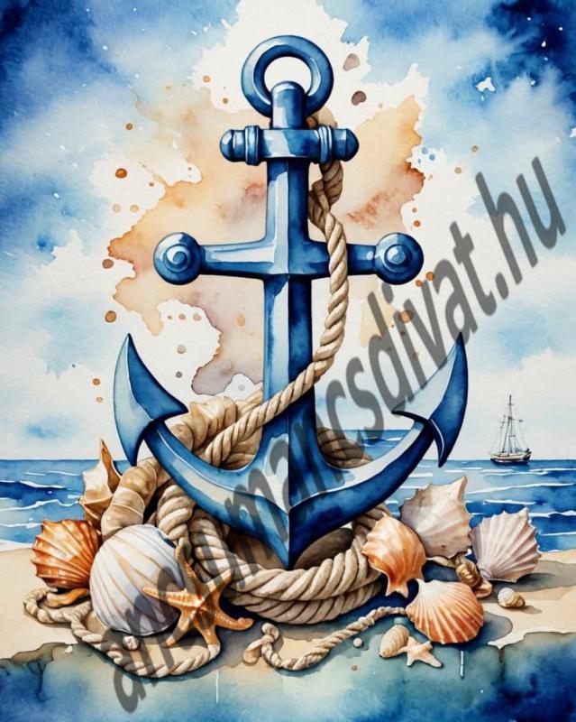 Horgony textilpanel választható méretben