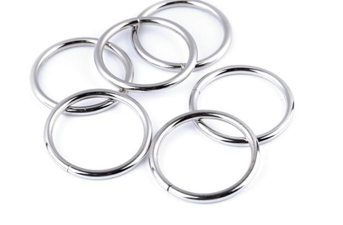 Karika nikkel 32mm táskakészítéshez bőrdíszműhöz