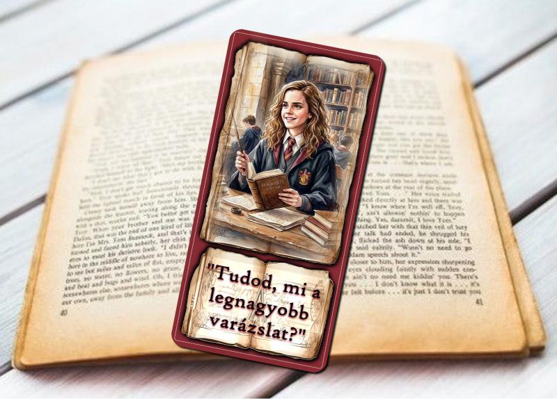 Laminált könyvjelző Hermione 02