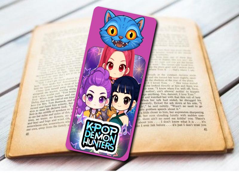 Laminált könyvjelző K-pop Demon hunters 01