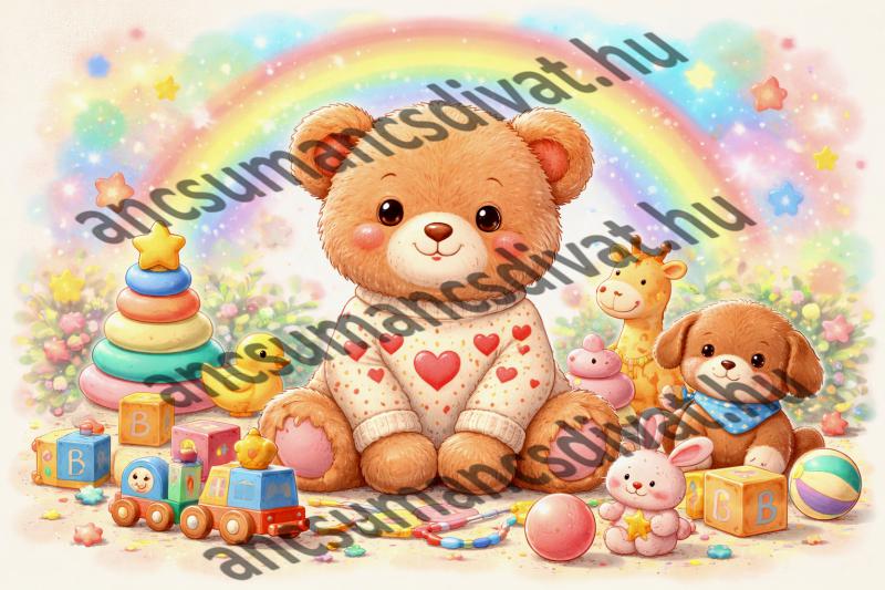 Mackó 01 cordura textilpanel választható méretben