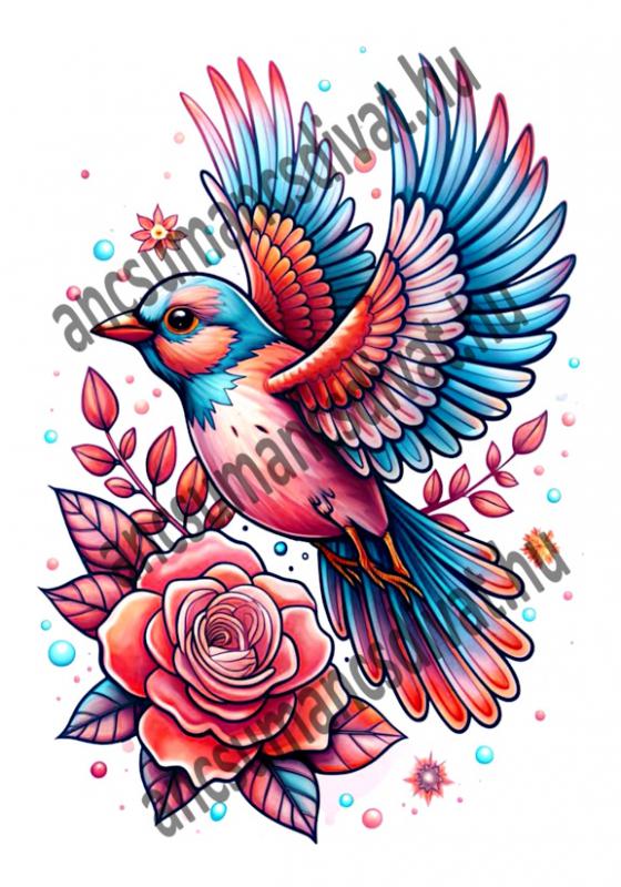 Madár 002 cordura textilpanel választható méretben