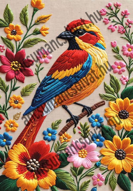 Madár 003 cordura textilpanel választható méretben