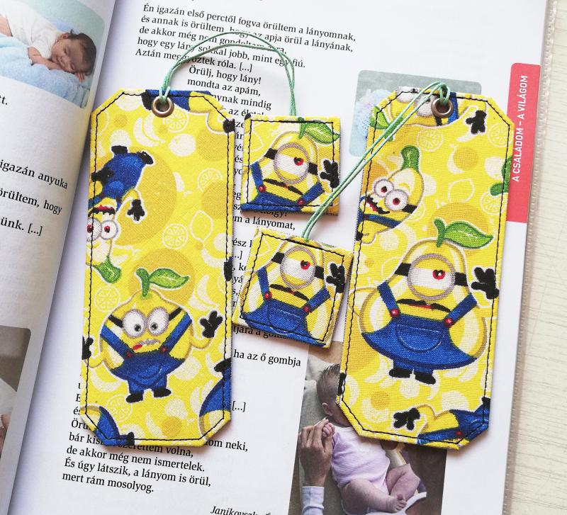 Minionok  fityegős könyvjelző