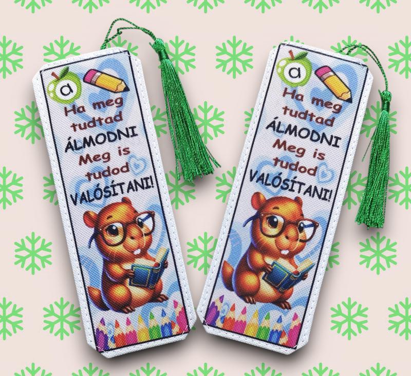 Motívációs könyvjelző - Capybara fiús- Ha meg tudtad álmodni...