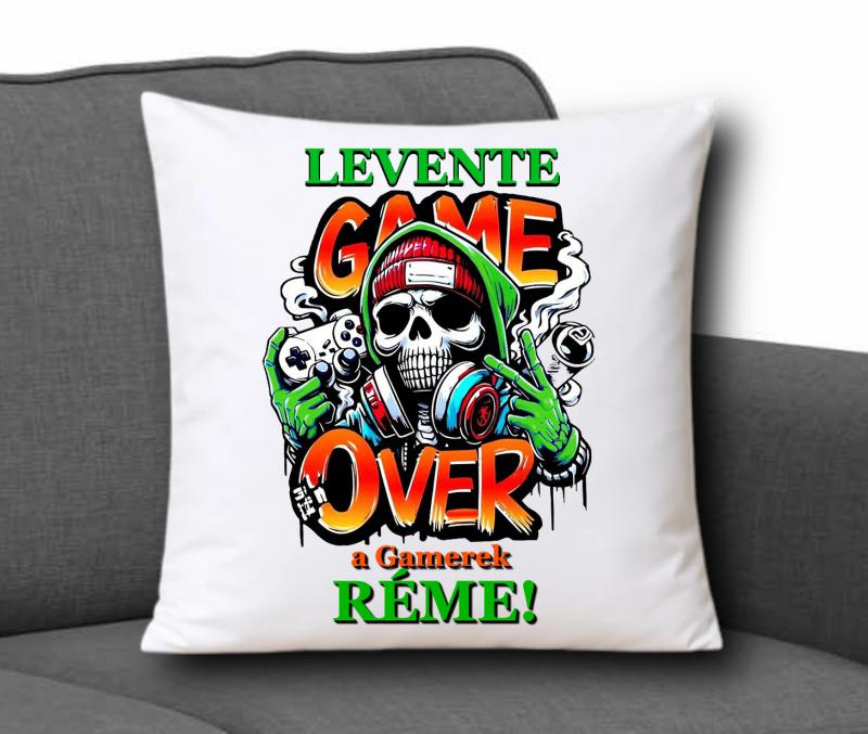 Neves Gamer Díszpárna 35x35cm - Gamer003