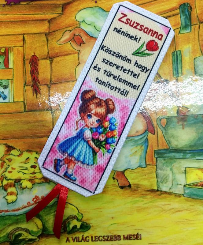 Névre szóló designer könyvjelző tanároknak tanév vége Köszönöm hogy tanítottál 01