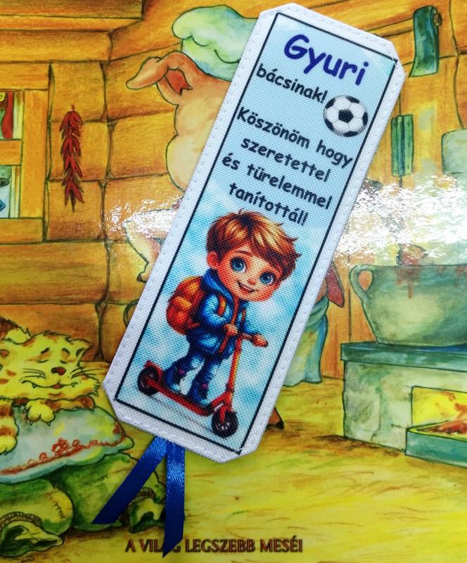 Névre szóló designer könyvjelző tanároknak tanév vége Köszönöm hogy tanítottál 03