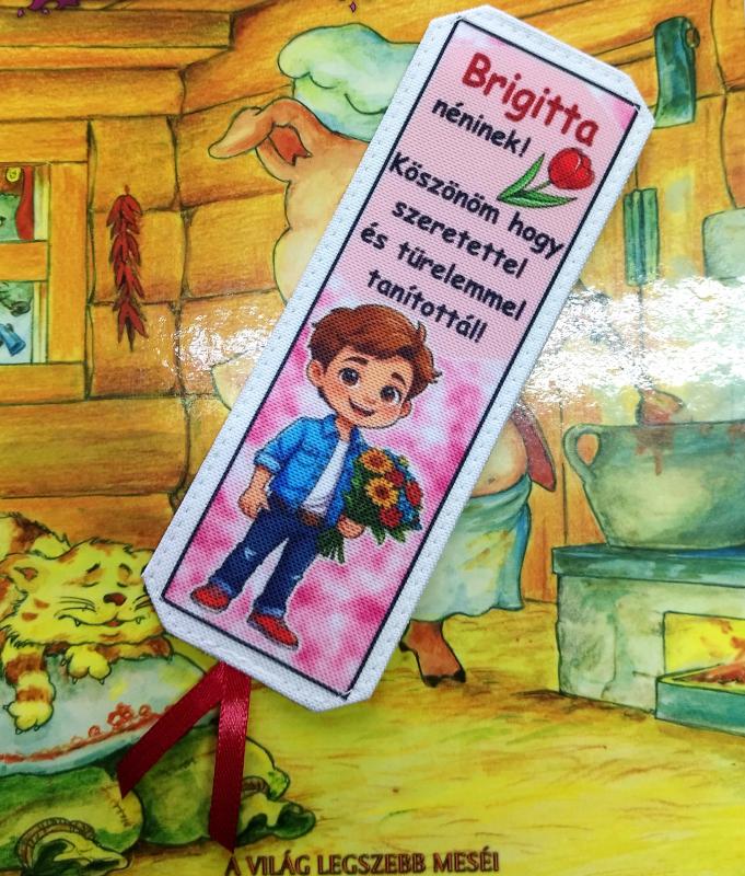 Névre szóló designer könyvjelző tanároknak tanév vége Köszönöm hogy tanítottál 05