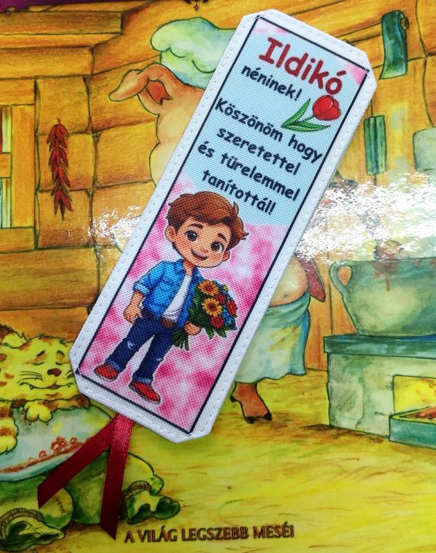 Névre szóló designer könyvjelző tanároknak tanév vége Köszönöm hogy tanítottál 06