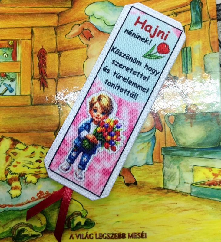 Névre szóló designer könyvjelző tanároknak tanév vége Köszönöm hogy tanítottál 07