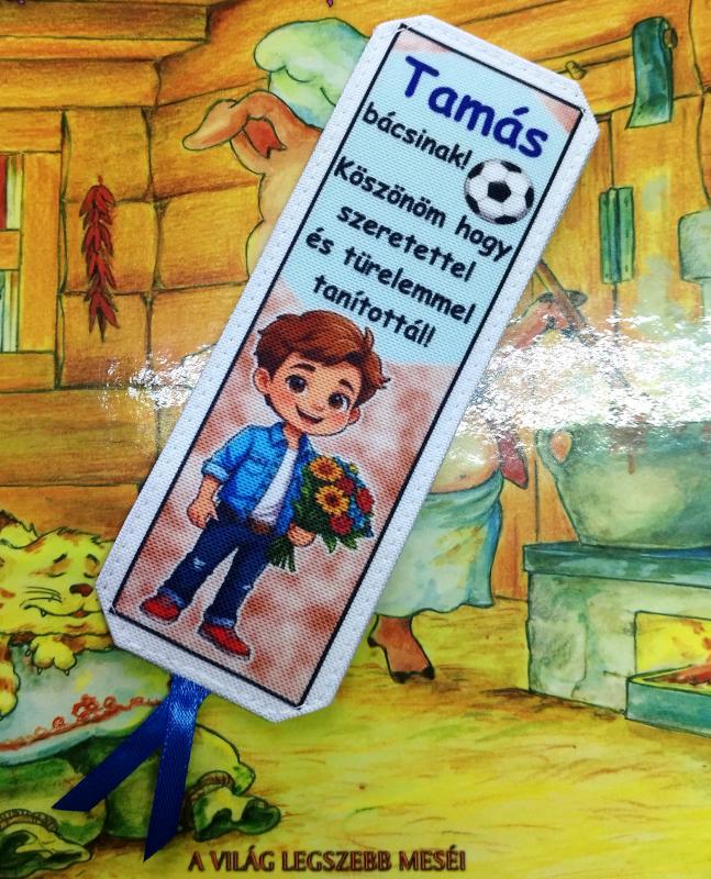 Névre szóló designer könyvjelző tanároknak tanév vége Köszönöm hogy tanítottál 08