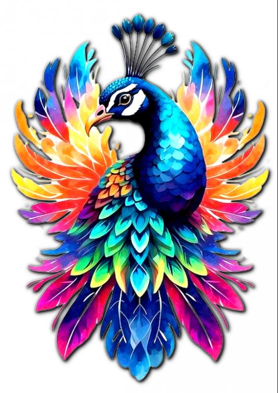 Páva 001 cordura textilpanel választható méretben