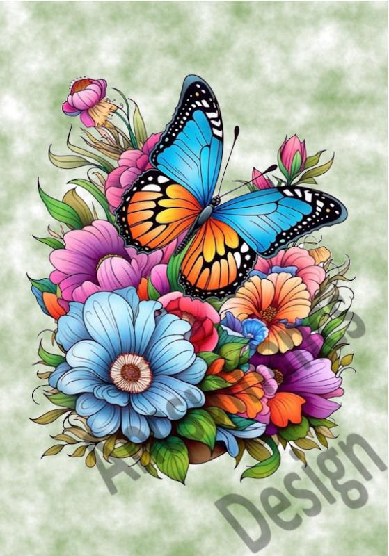 Pillangó 001 cordura textilpanel választható méretben