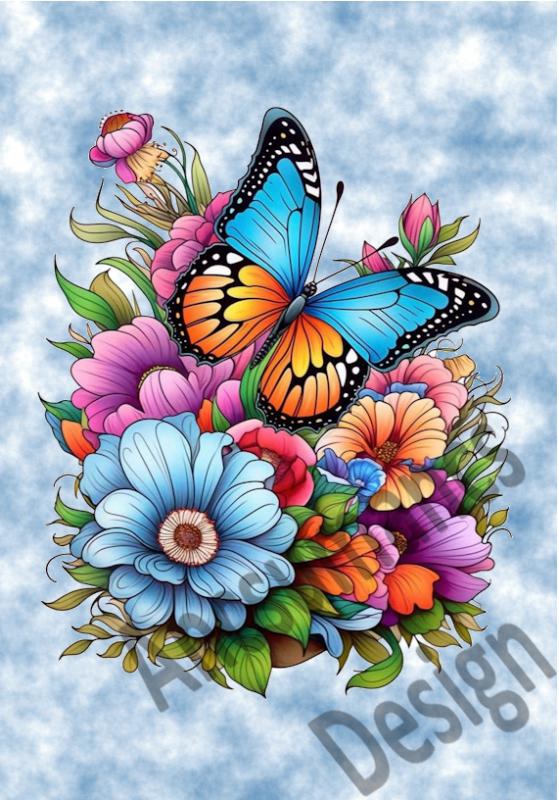 Pillangó 003 cordura textilpanel választható méretben