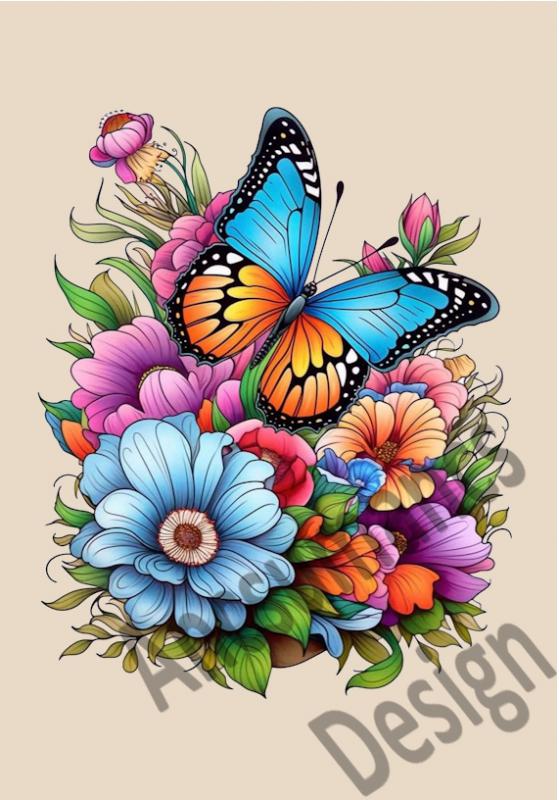 Pillangó 004 cordura textilpanel választható méretben