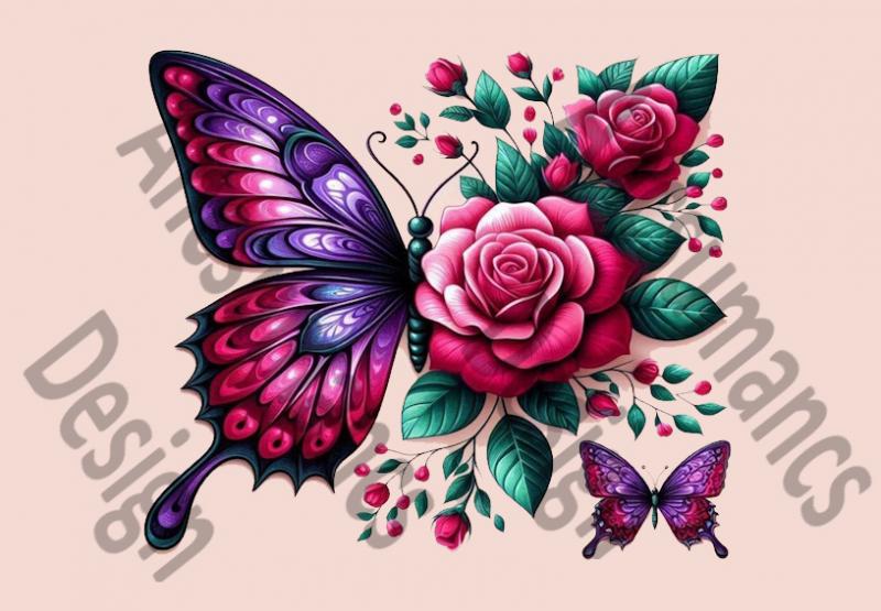 Pillangó 007 cordura textilpanel választható méretben