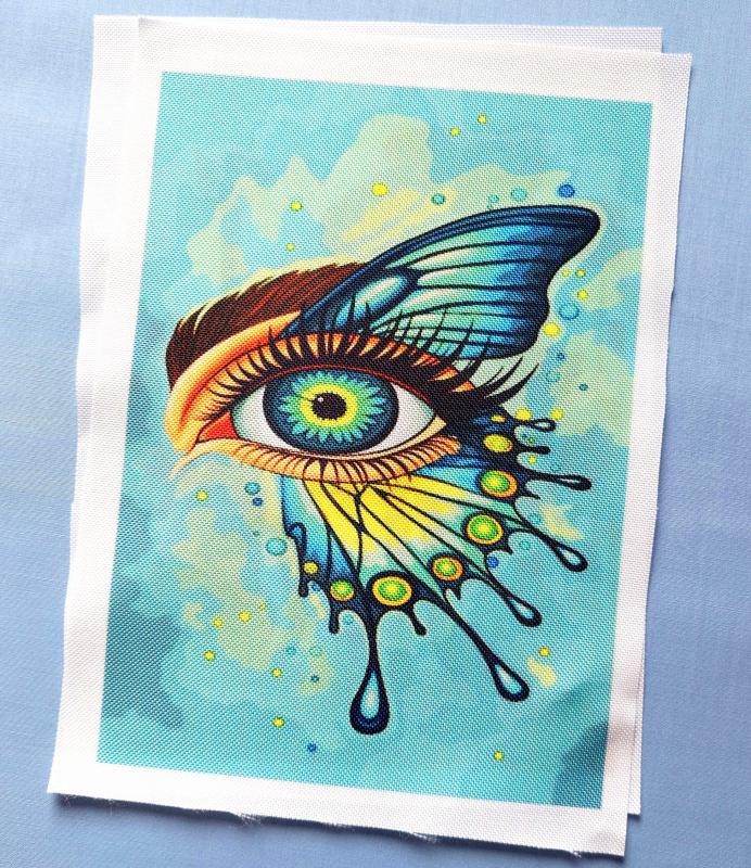 Pillangószem cordura textilpanel választható méretben