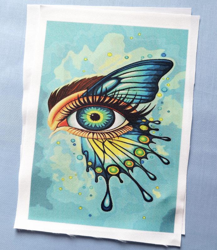 Pillangószem textilpanel választható méretben