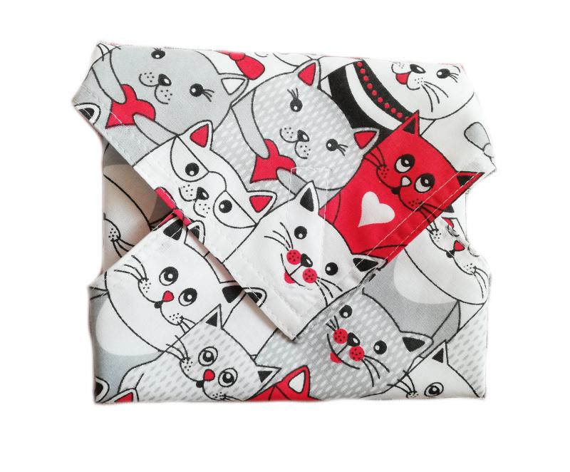 Sandwich wrap! Zero Waste textilszalvéta újraszalvéta - kedves cicák