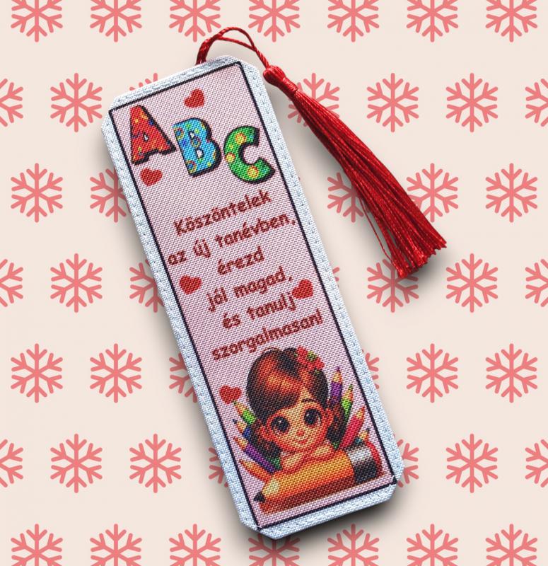 Tanévkezdés Motívációs könyvjelző - Lány- Köszöntelek az új tanévben