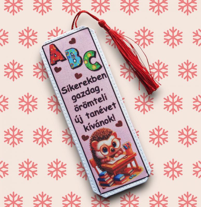 Tanévkezdés Motívációs könyvjelző - Süni lány- Sikerekben gazdag...