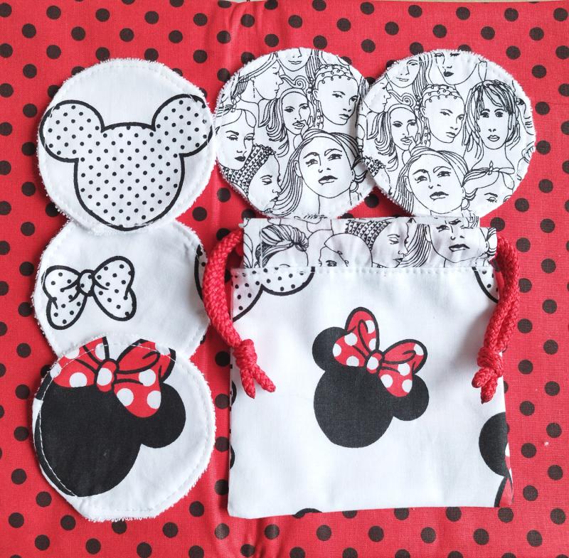 Textil arctisztító korong készlet minnie 5 db + tasak