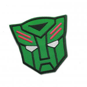 Autobot Robot zöld Vasalható varrható hímzett felvarró folt 9x9cm