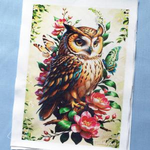 Bagoly 002 textilpanel választható méretben